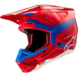 Alpinestars S-M5 Action 2, Motocrosshelm - Rot/Blau/Weiß - L