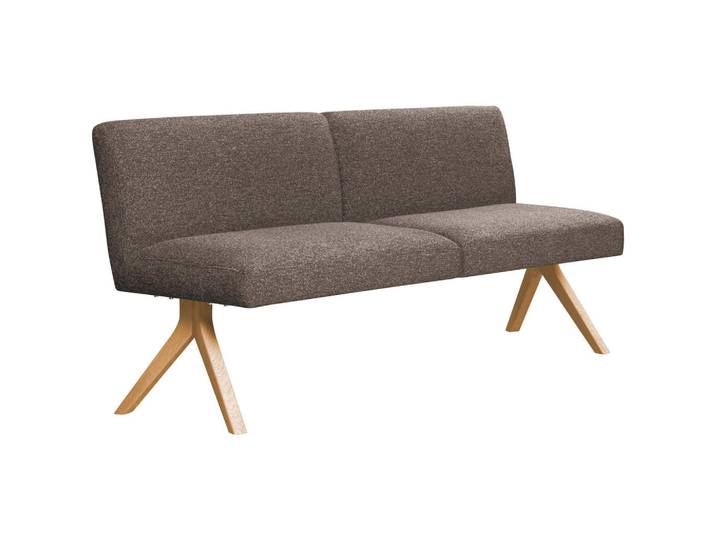Linea Natura Sitzbank, Braun, Holz, Eiche, vollmassiv, 160x85x69 cm, Esszimmer, Bänke, Sitzbänke