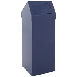 Mülleimer Carro-Push 110 L Blau Mülleimer mit Push-Deckel, feuerfest