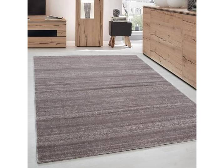 DecoTappi Tapis Modernes Design Beige 160x230 cm Salon Poils Courte Moderne Designe Mocca