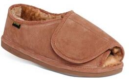 Women's Step -In Flats And Slip Ons by Old Friend Footwear in Chestnut (Size XLARGE)