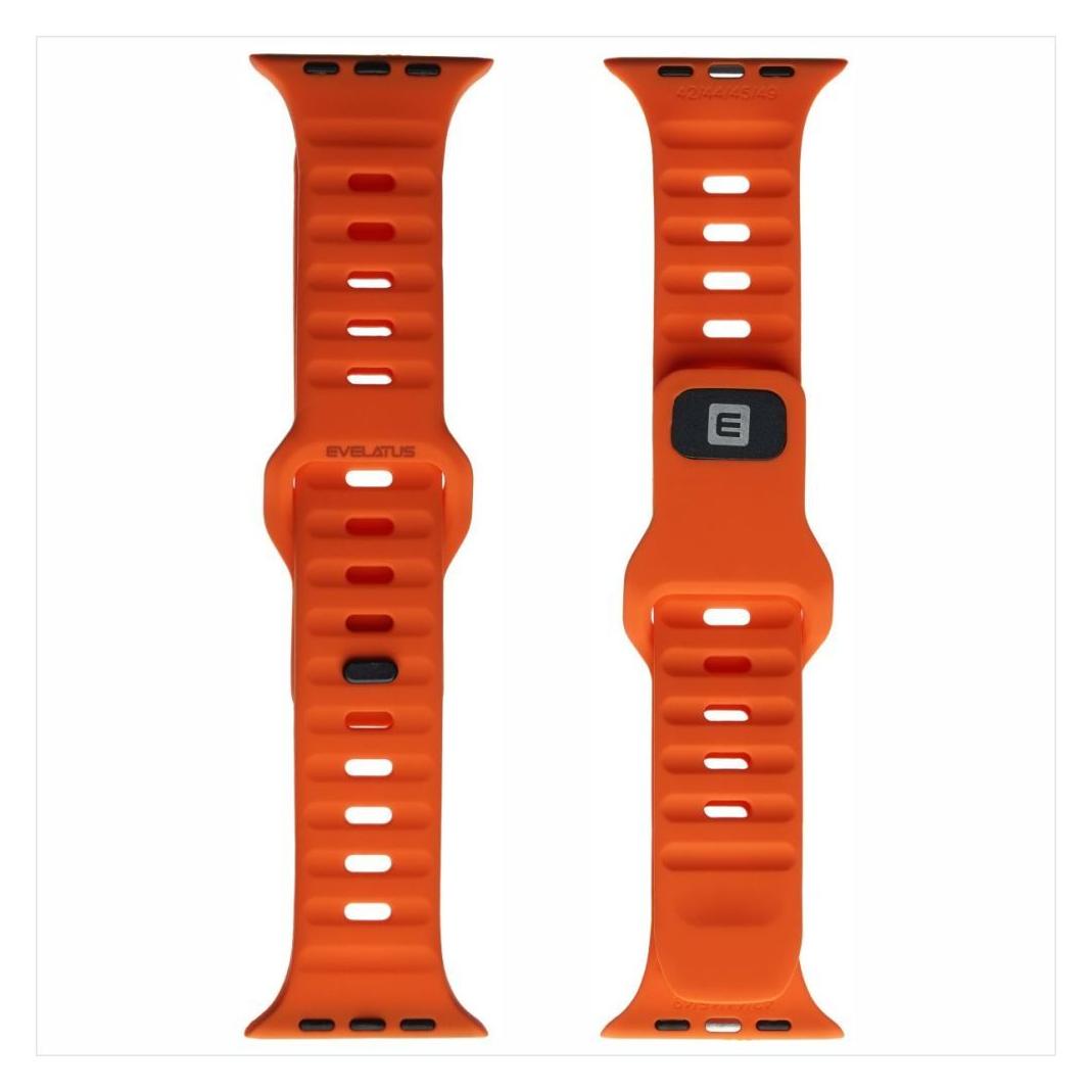 Evelatus Strap Watch 42/44/45 Sport Silicone Loop Orange (Silikon) (EVELATUS)