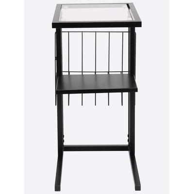 Beistelltisch HEINE HOME, schwarz, B:52cm H:60cm T:30cm, Tische, Beistelltisch