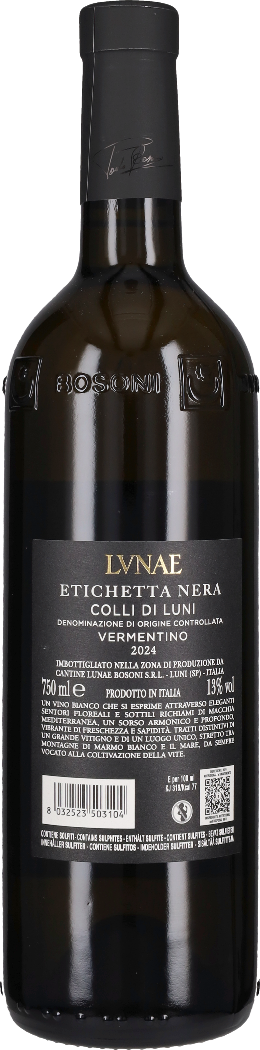 Lunae Bosoni Vermentino Colli di Luni 'Etichetta Nera' 2025