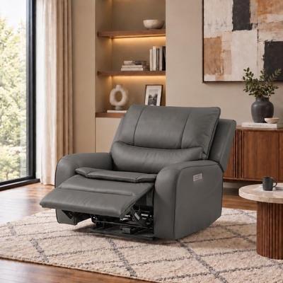 UR livingroom 3-Piece Oversized Faux Leather Power Reclining Living Room Set with Adjustable Headrest