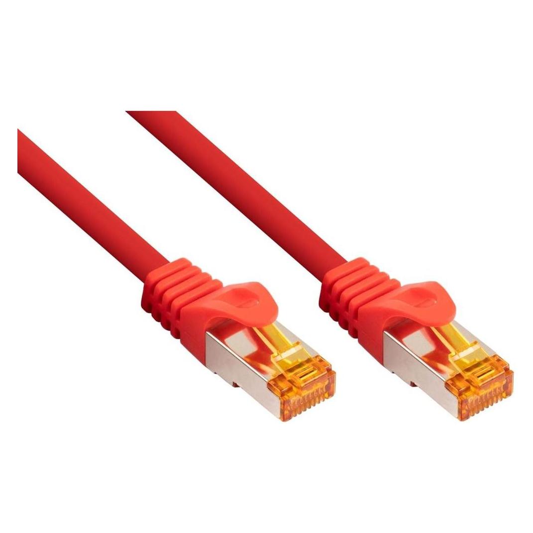 Varia Cat.7 RJ45 Patchkabel 7,5m Rot TPE S/FTP highspeed (S/FTP, CAT7, 7.50 m) (419400)