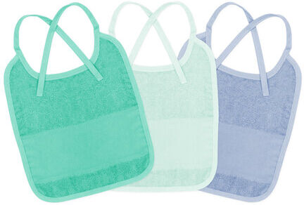 buttinette Sticklätzchen 3er-Pack, smaragd/mint/blau