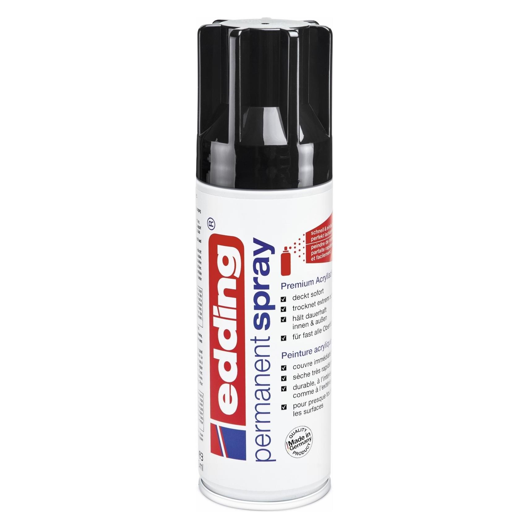 Edding Spray Black Glossy 200ml (706860951)