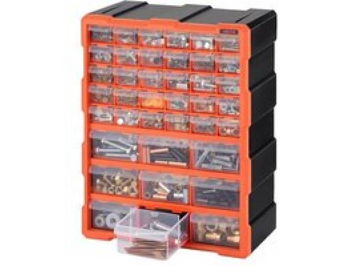 VEVOR Kleinteilemagazin mit 39 Schubladen, PP-Sortimentskasten für Wandmontage Geeignet, 10 kg Belastbarer Sortierkasten mit Doppelverriegelung, Aufbewahrungsbox für Eisenwaren Schrauben Kleinteile