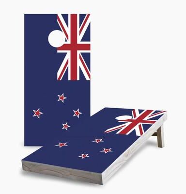 Skip's Garage New Zealand Flag Cornhole Boards