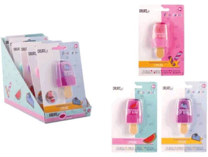Create It! - Candy Lipgloss Popsicle - IJsjesvorm - Assorti kleuren