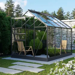 Vitavia Gewächshaus "Planet 5000" inkl. Fundament,schwarz,5,0 m2