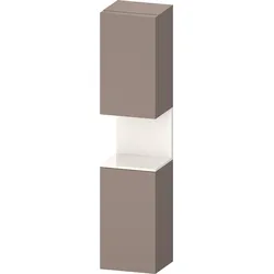 Duravit Collection One Hochschrank, Türanschlag links, 400x360x1760mm, Nische Weiß hochglänzend, QA1346L22430010, Farbe: Basalt Matt/mit Nischenbeleuchtung
