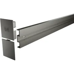Griffwerk Wandabstand-Set PLANEO X 12.5 Distanzprofil, Endkappen 4000mm Kaschmirgrau