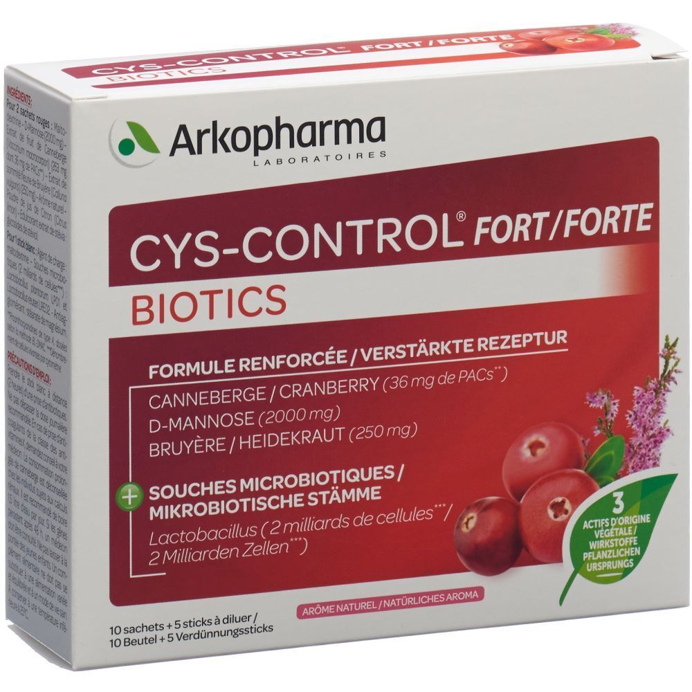 Cys-Control Forte Biotics Btl 15 Stk St Beutel