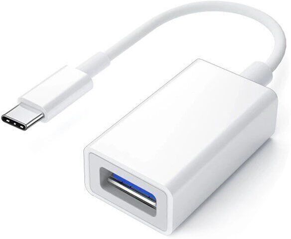 Câble OTG adaptateur USB-C vers USB-A   blanc - Refurbished