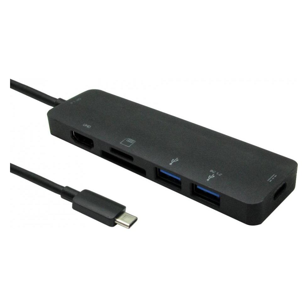 Cables Direct CDL USB C 6-in-1 Adapter (USB-C) (NLUSB3C-6PHUB)