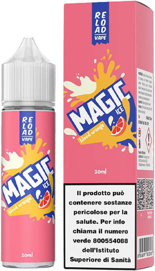 Reload Vape Blood Orange Magic Ice Liquido Shot 20ml Arancia Rossa Ghiaccio