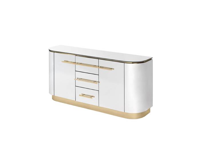 Anastasia Sideboard - Verspiegelt - Messing Details