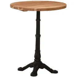 vidaXL Bistrotisch Ø60x76 cm Akazie Massivholz