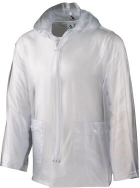 Augusta Sportswear 3161 Youth Clear Rain Jacket size Small   PVC