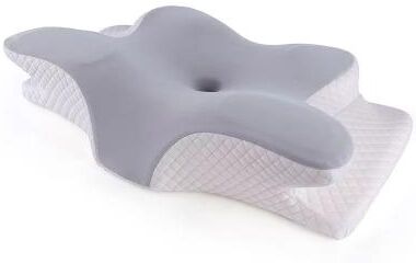 Inspired Finds Butterfly Memory Foam Cervical Pillow Orthopedic Neck Support For Pain Relief & Better Sleep gray