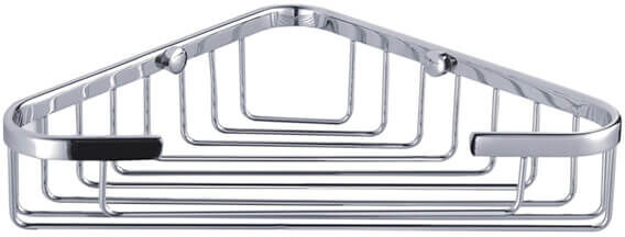 Showerdrape Clasico Wall Mounted Stainless Steel Large Corner Basket
