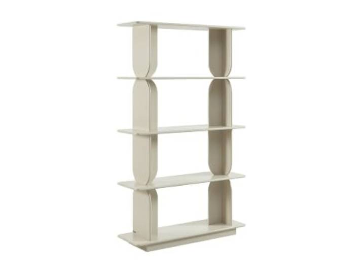 Vente-unique - Regal Lusoria - Holz Beige 110 cmx35 cm Stauraum inklusive Design Stil Beige Holz, Platte