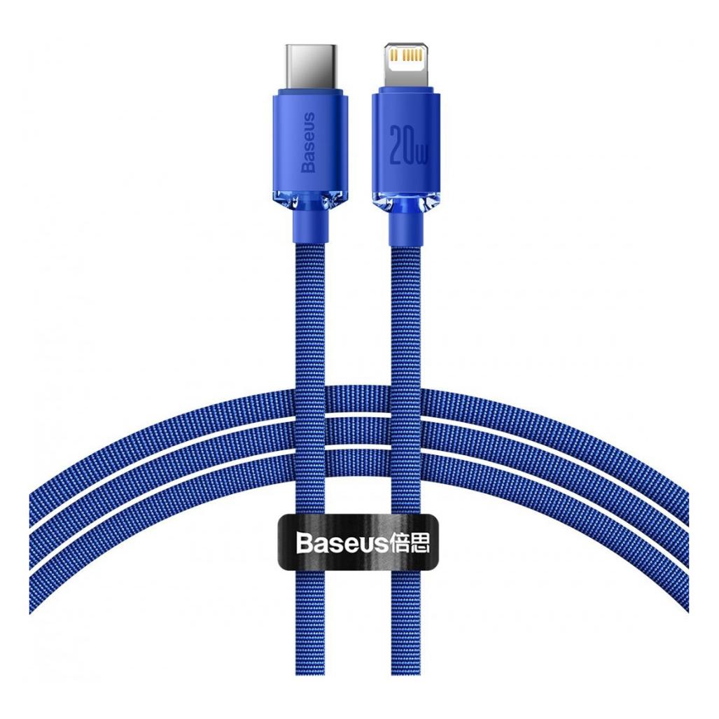 Baseus Crystal Shine Series Fast Charging Data Cable Type-C to iP 20W 1.2m Blue (1.20 m, 20 W) (CAJY000203)