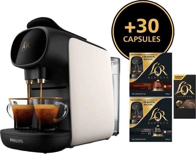 Philips L'OR Barista Sublime LM9012/03 Wit met 30 capsules
