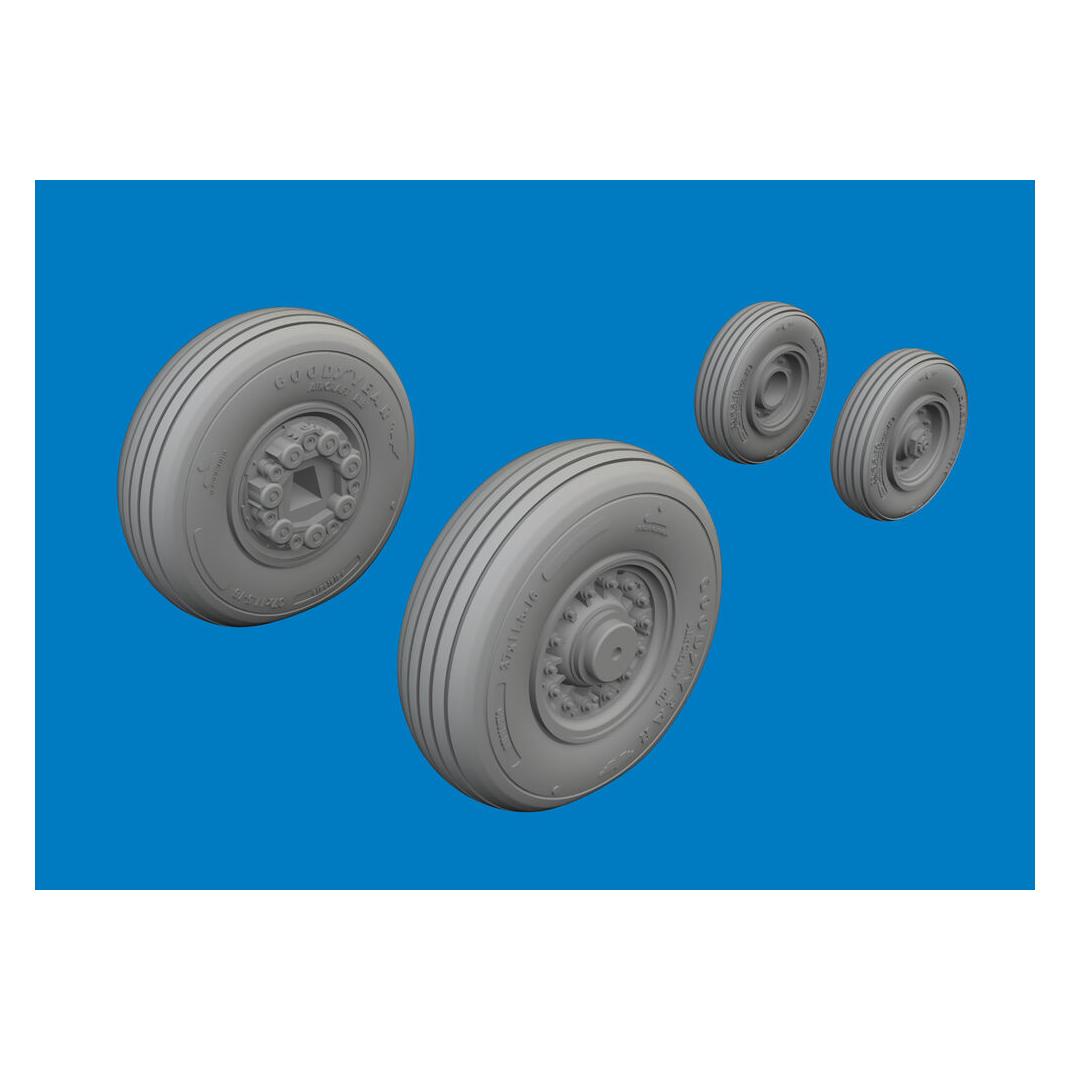 Eduard F-14D wheels for Tamiya (672449)