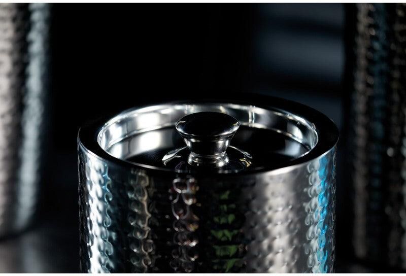 Barcraft Ice Bucket - Hammered Steel
