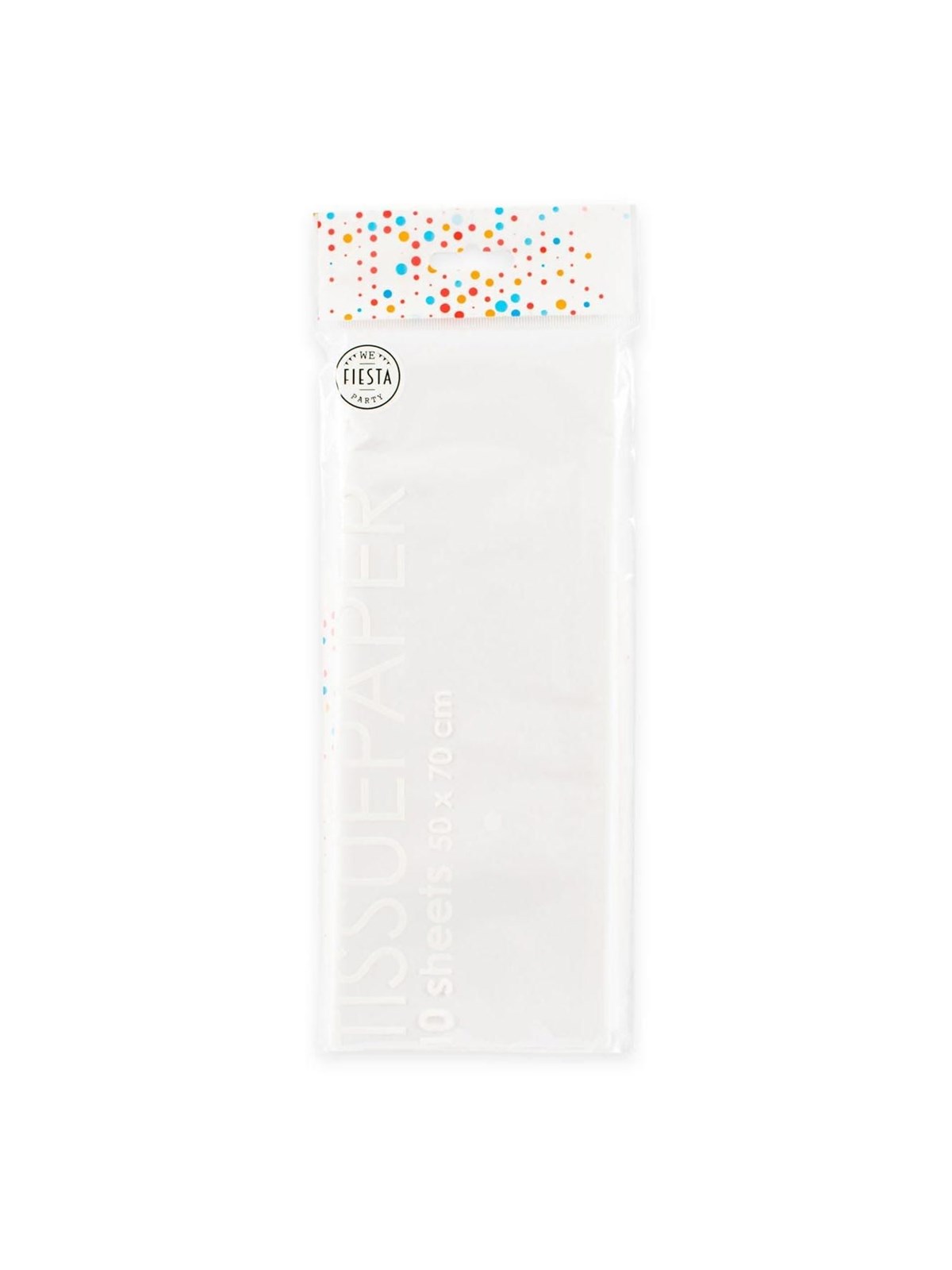 Globos - Tissue Paper 10 Sheets White 50x70cm