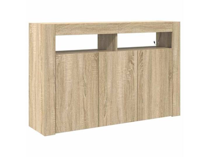 Enfilade & bahut - ORVEL - Buffet de rangement - Chêne Sonoma - 116x30x75 cm - Bois d'ingénierie 94870