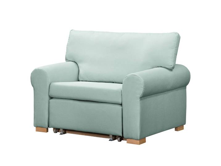 Schlafsessel Basic Country Grün/Mint Webstoff Luba 125 x 90 x 90cm