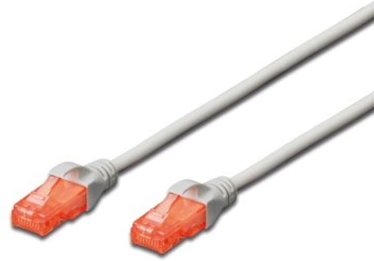 CABO REDE EWENT CAT6 0.5MT CINZA