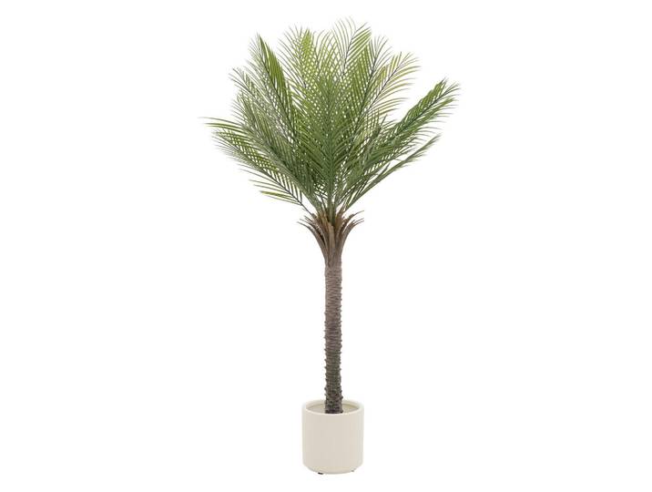 Ml-Design Kunstpflanze Palme, Grün, Holz, Baum/Pflanze/Natur, Freiform, 150 cm, Dekoration, Blumen & Blumentöpfe, Kunstpflanzen