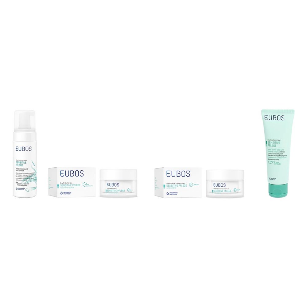 Dr. Hobein (Nachf.) GmbH Eubos Sensitive Schaum, Feucht.creme, Aufbaucreme & Handcreme 08105349