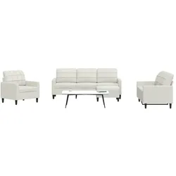 vidaXL, Sofa + Bettsofa, Danielle (Mit Fusshocker) (Polstergruppe)
