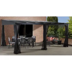 Sojag Terrassenüberdachung St. Barthelemy 12x16,anthrazit,362 x 483 x 240 cm (L x B x H)