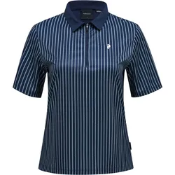 Peak Performance Polo Graphic SS Zip, navy