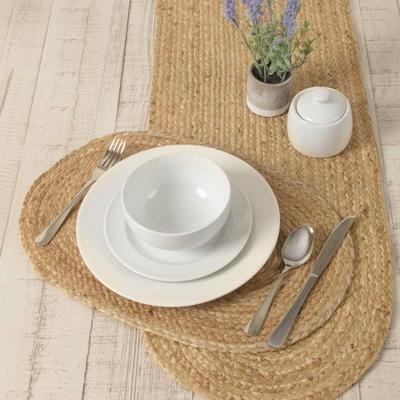 VHC Brands Natural Jute Placemat Set of 6 12x18 - Placemat 12x18