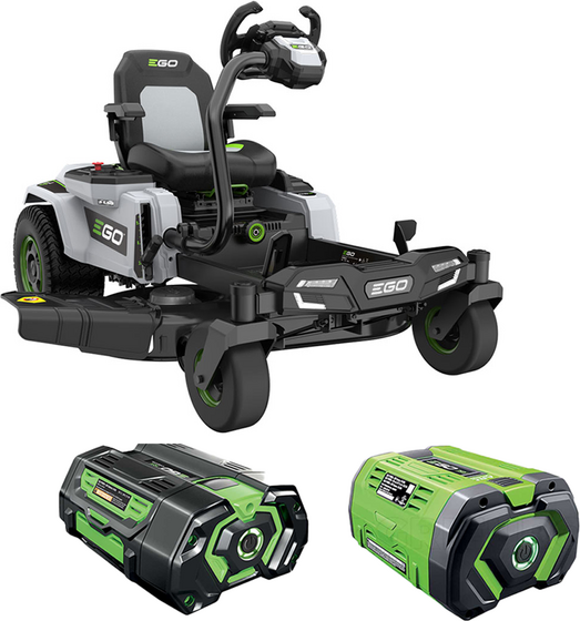 EGO Z6 ZERO TURN ZT4201E-S -Trattorino tagliaerba a batteria - 56V - 15Ah - Raggio zero
