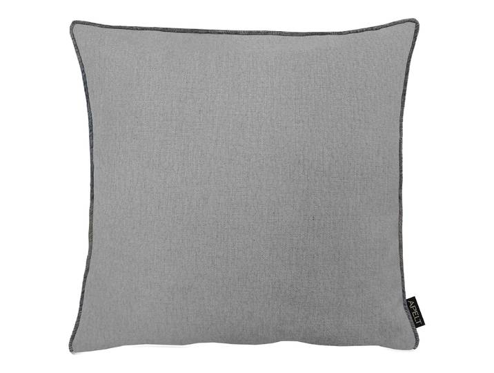 Housse de coussin Stone Gris/Gris 46 x 46cm Tissu