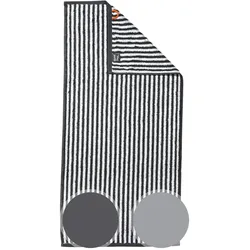 Done »Stripes« Hand-/Duschtuch 50x100 cm / 9000 anthracite