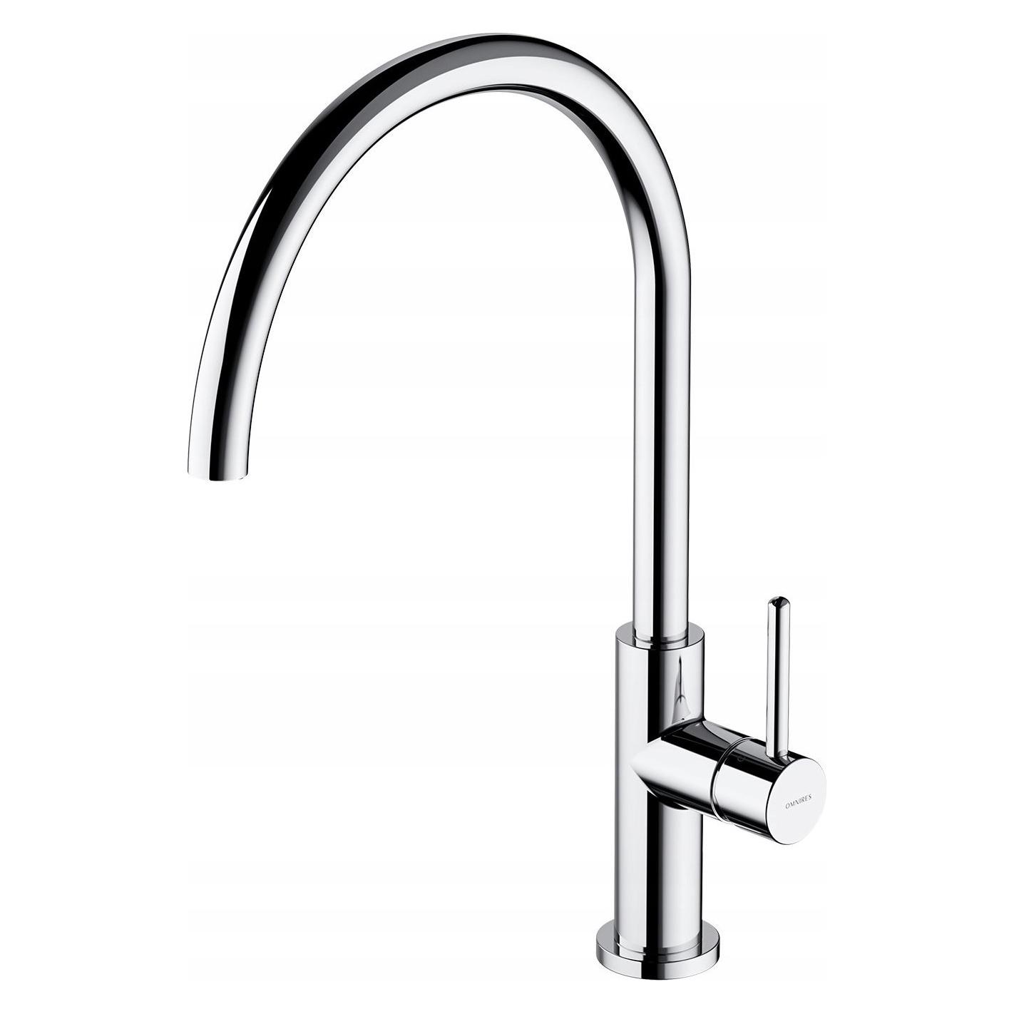 Omnires Y-Küchenarmatur mit Keramikkartusche und AIR WATER-Technologie (Y1251CR)