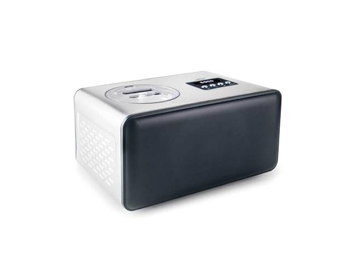 Lacor - 69306 - Arctic Eismaschine, Cool-Funktion, mit 2 Rührpaddeln, einfache Bedienung, einfache Reinigung, Edelstahl, abnehmbarer Behälter, 1.5 Liter Fassungsvermögen, 150W