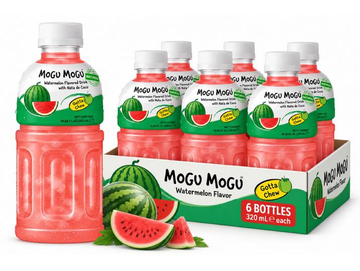 Mogu Mogu Boisson thaïlandaise saveur pastèque 320 ml ×6