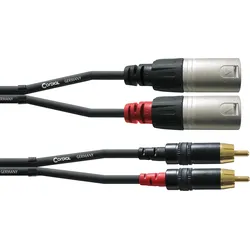 CFU 6 MC - CORDIAL 2x XLR male 3 pol, 2x Cinch-RCA, 6,00m