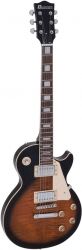 Dimavery LP-700 E-Guitar, flamed brown TILBUD NU